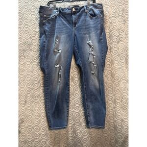 Slink Jeans Women's Size 18 Curvy Fit Denim Blue‎ Cotton Blend